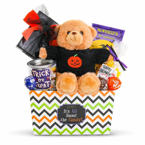 Bear-y Spooky Halloween Treats Gift Basket
