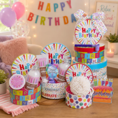 Happy Birthday Spa Wishes Gift Tower