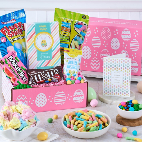 Happy Easter Candy Care Package Pink