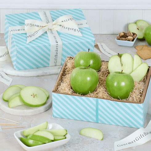 Tart and Crisp Green Apples Fruit Gift Box