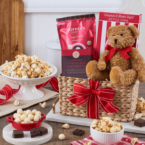 Valentine's Day Chocolate And Cookies Gift Basket