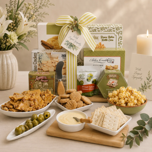 With Sympathy Cutting Board Gift