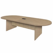 10 FT. RACETRACK CONFERENCE TABLE WITH CHARGING PORT- NOBLE OAK <FONT COLOR=GREEN>-FREE SHIPPING-</FONT>