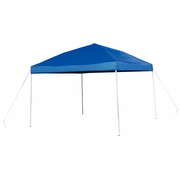 10'X10' BLUE OUTDOOR POP UP EVENT SLANTED LEG CANOPY TENT WITH CARRY BAG: <font color=green>FREE SHIPPING!</font>
