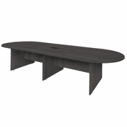12 FT. LAMINATE CONFERENCE TABLE WITH CHARGING PORT- ASH GREY <FONT COLOR=GREEN>-FREE SHIPPING-</FONT>