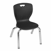 12 IN LEARNING CLASSROOM CHAIR (8 PACK)- BLACK <FONT COLOR=GREEN>-FREE SHIPPING-</FONT>