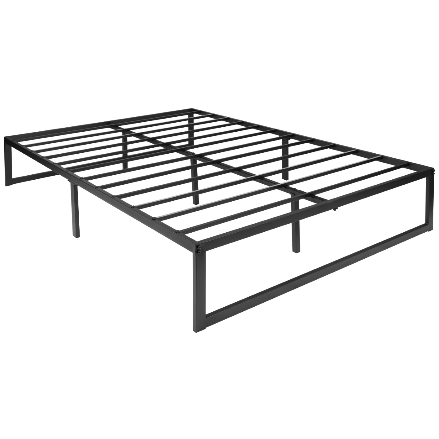 14 INCH METAL PLATFORM BED FRAME - NO BOX SPRING NEEDED WITH STEEL SLAT SUPPORT AND QUICK LOCK FUNCTIONALITY (FULL) <font color=green>FREE SHIPPING!</font> 14 INCH METAL PLATFORM BED FRAME - NO BOX SPRING NEEDED WITH STEEL SLAT SUPPORT AND QUICK LOCK FUNCTIONALITY (FULL) <font color=green>FREE SHIPPING!</font>