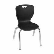 15 IN LEARNING CLASSROOM CHAIR (8 PACK)- BLACK <FONT COLOR=GREEN>-FREE SHIPPING-</FONT>