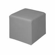 15" SQUARE OTTOMAN- GREY <FONT COLOR=GREEN>-FREE SHIPPING-</FONT>