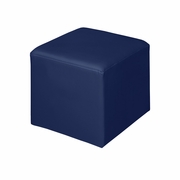 15" SQUARE OTTOMAN- NAVAL BLUE <FONT COLOR=GREEN>-FREE SHIPPING-</FONT>