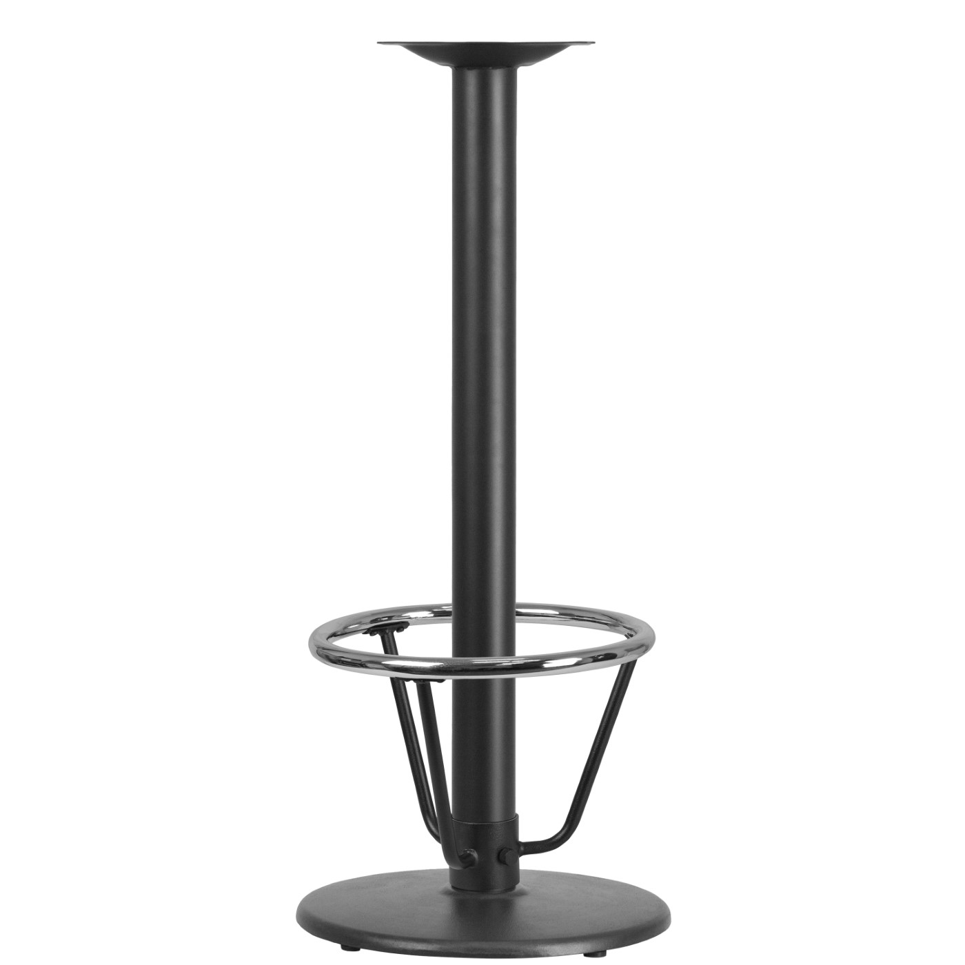 18'' ROUND RESTAURANT TABLE BASE WITH 3'' DIA. BAR HEIGHT COLUMN AND FOOT RING <font color=green>FREE SHIPPING!</font> 18'' ROUND RESTAURANT TABLE BASE WITH 3'' DIA. BAR HEIGHT COLUMN AND FOOT RING <font color=green>FREE SHIPPING!</font>