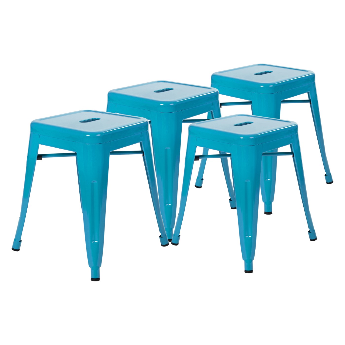 18" TABLE HEIGHT STOOL, STACKABLE BACKLESS METAL INDOOR DINING STOOL, COMMERCIAL GRADE RESTAURANT STOOL IN TEAL - SET OF 4: <font color=green>FREE SHIPPING!</font> 18" TABLE HEIGHT STOOL, STACKABLE BACKLESS METAL INDOOR DINING STOOL, COMMERCIAL GRADE RESTAURANT STOOL IN TEAL - SET OF 4: <font color=green>FREE SHIPPING!</font>