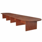 20 FT LAMINATE CONFERENCE TABLE WITH 3 CHARGING PORTS- CHERRY <FONT COLOR=GREEN>-FREE SHIPPING-</FONT>