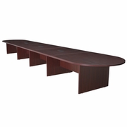 22 FT LAMINATE CONFERENCE TABLE WITH 3 CHARGING PORTS- MAHOGANY <FONT COLOR=GREEN>-FREE SHIPPING-</FONT>