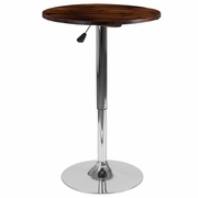 23.5'' ROUND ADJUSTABLE HEIGHT RUSTIC PINE WOOD TABLE (ADJUSTABLE RANGE 26.25'' - 35.5''): <font color=green>FREE SHIPPING!</font> 23.5'' ROUND ADJUSTABLE HEIGHT RUSTIC PINE WOOD TABLE (ADJUSTABLE RANGE 26.25'' - 35.5''): <font color=green>FREE SHIPPING!</font>