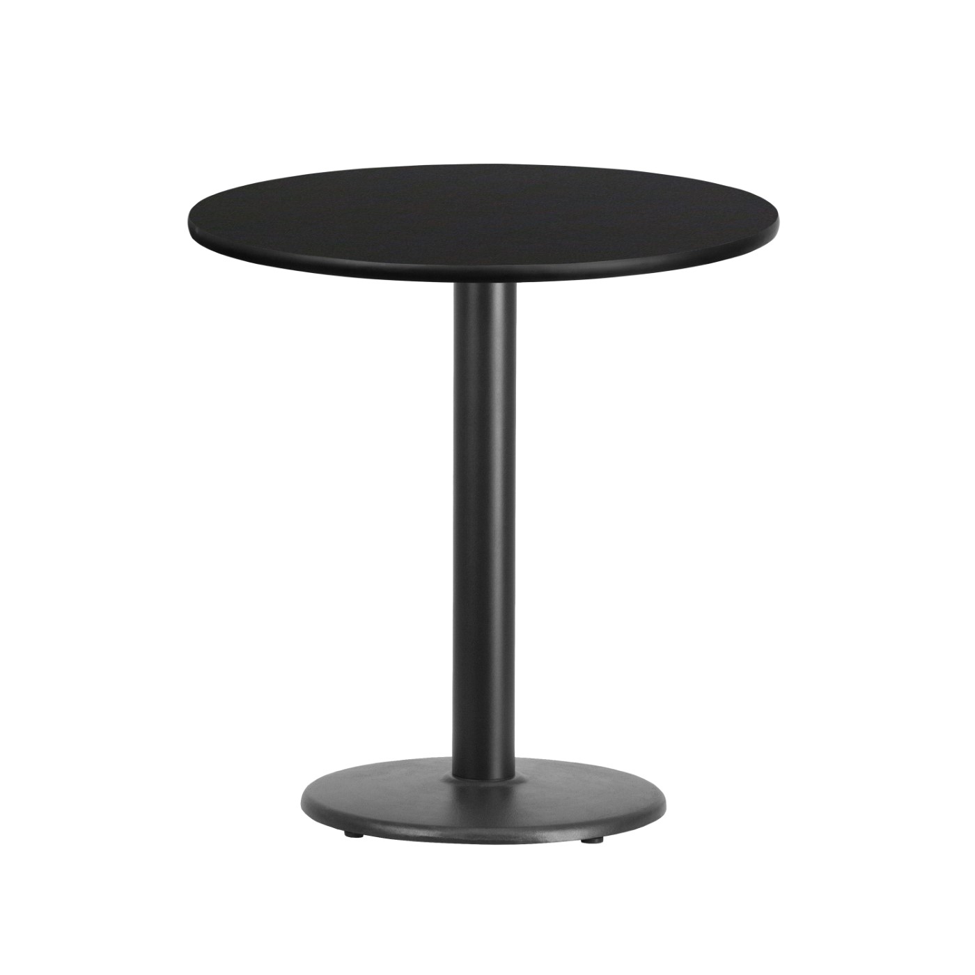 24'' ROUND BLACK LAMINATE TABLE TOP WITH 18'' ROUND TABLE HEIGHT BASE: <font color=green>FREE SHIPPING!</font> 24'' ROUND BLACK LAMINATE TABLE TOP WITH 18'' ROUND TABLE HEIGHT BASE: <font color=green>FREE SHIPPING!</font>