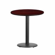 24'' ROUND MAHOGANY LAMINATE TABLE TOP WITH 18'' ROUND TABLE HEIGHT BASE: <font color=green>FREE SHIPPING!</font> 24'' ROUND MAHOGANY LAMINATE TABLE TOP WITH 18'' ROUND TABLE HEIGHT BASE: <font color=green>FREE SHIPPING!</font>