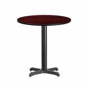 24'' ROUND MAHOGANY LAMINATE TABLE TOP WITH 22'' X 22'' TABLE HEIGHT BASE: <font color=green>FREE SHIPPING!</font> 24'' ROUND MAHOGANY LAMINATE TABLE TOP WITH 22'' X 22'' TABLE HEIGHT BASE: <font color=green>FREE SHIPPING!</font>