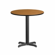 24'' ROUND NATURAL LAMINATE TABLE TOP WITH 22'' X 22'' TABLE HEIGHT BASE <font color=green>FREE SHIPPING!</font> 24'' ROUND NATURAL LAMINATE TABLE TOP WITH 22'' X 22'' TABLE HEIGHT BASE <font color=green>FREE SHIPPING!</font>
