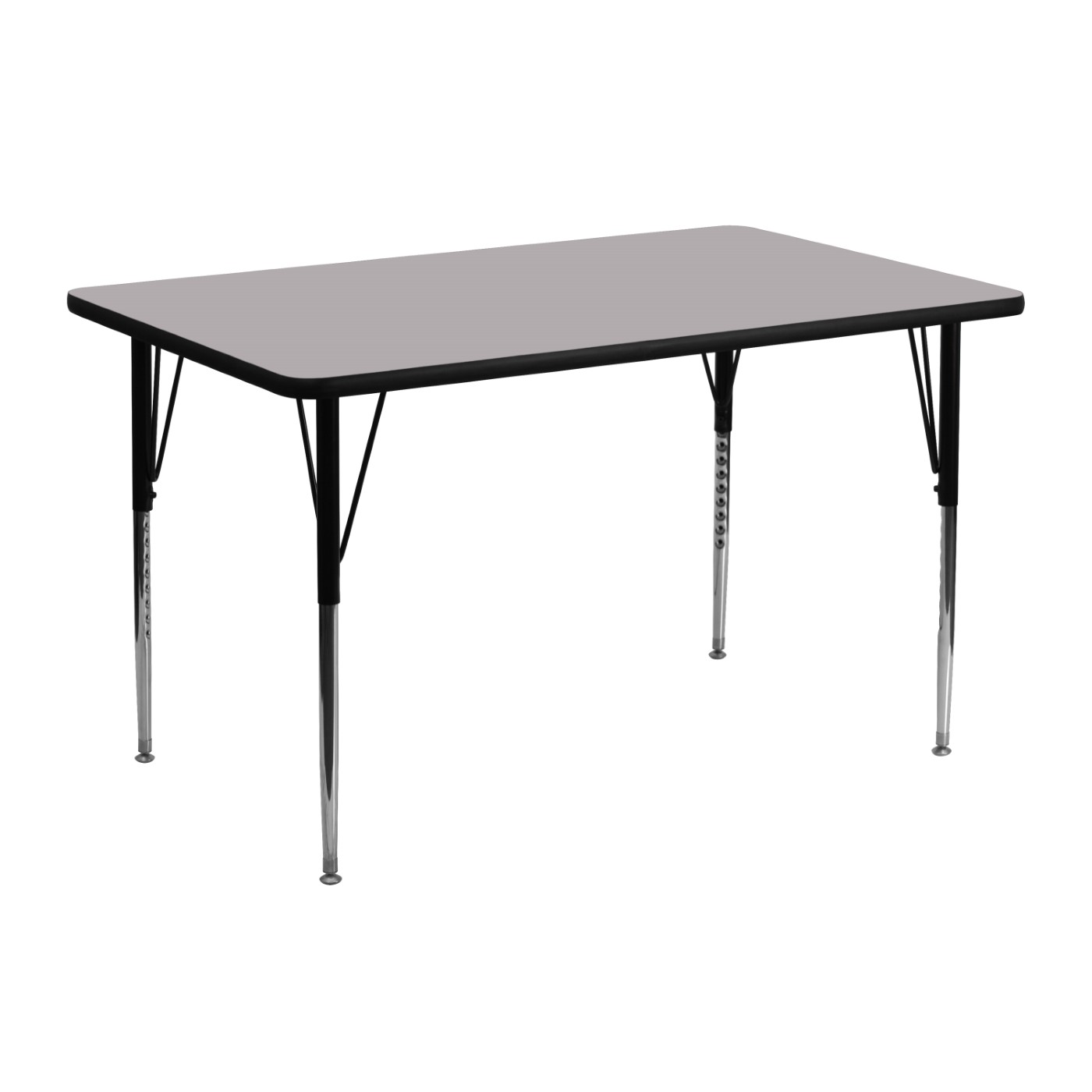 24''W X 48''L RECTANGULAR GREY THERMAL LAMINATE ACTIVITY TABLE - STANDARD HEIGHT ADJUSTABLE LEGS <font color=green>FREE SHIPPING!</font> 24''W X 48''L RECTANGULAR GREY THERMAL LAMINATE ACTIVITY TABLE - STANDARD HEIGHT ADJUSTABLE LEGS <font color=green>FREE SHIPPING!</font>