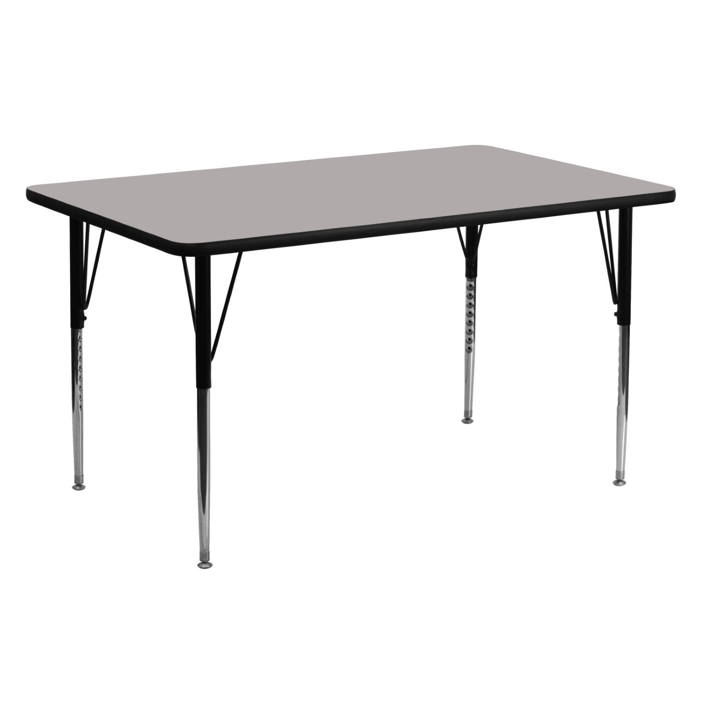 24''W X 60''L RECTANGULAR GREY HP LAMINATE ACTIVITY TABLE - STANDARD HEIGHT ADJUSTABLE LEGS <font color=green>FREE SHIPPING!</font> 24''W X 60''L RECTANGULAR GREY HP LAMINATE ACTIVITY TABLE - STANDARD HEIGHT ADJUSTABLE LEGS <font color=green>FREE SHIPPING!</font>