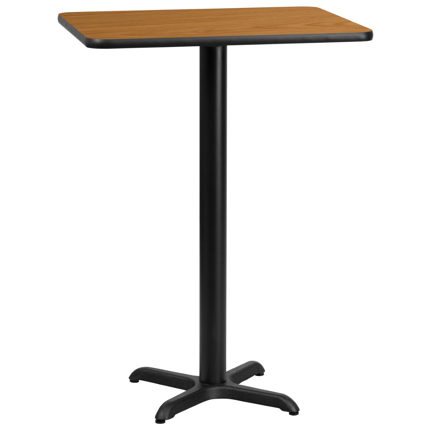 24'' X 30'' RECTANGULAR NATURAL LAMINATE TABLE TOP WITH 22'' X 22'' BAR HEIGHT TABLE BASE: <font color=green>FREE SHIPPING!</font> 24'' X 30'' RECTANGULAR NATURAL LAMINATE TABLE TOP WITH 22'' X 22'' BAR HEIGHT TABLE BASE: <font color=green>FREE SHIPPING!</font>