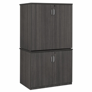 29 IN. STORAGE CABINET WITH 35 IN. STORAGE CABINET- ASH GREY <FONT COLOR=GREEN>-FREE SHIPPING-</FONT>