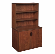 29 IN. STORAGE CABINET WITH OPEN HUTCH- CHERRY <FONT COLOR=GREEN>-FREE SHIPPING-</FONT>