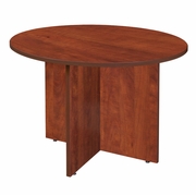 3.5 FT ROUND CONFERENCE TABLE- CHERRY <FONT COLOR=GREEN>-FREE SHIPPING-</FONT>