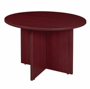 3.5 FT ROUND CONFERENCE TABLE- MAHOGANY <FONT COLOR=GREEN>-FREE SHIPPING-</FONT>