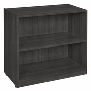 30 IN. HIGH BOOKCASE- ASH GREY <FONT COLOR=GREEN>-FREE SHIPPING-</FONT>