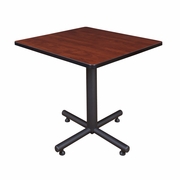 30 IN. SQUARE X-BASE BREAKROOM TABLE- CHERRY <FONT COLOR=GREEN>-FREE SHIPPING-</FONT>