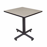 30 IN. SQUARE X-BASE BREAKROOM TABLE- MAPLE <FONT COLOR=GREEN>-FREE SHIPPING-</FONT>