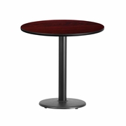 30'' ROUND MAHOGANY LAMINATE TABLE TOP WITH 18'' ROUND TABLE HEIGHT BASE: <font color=green>FREE SHIPPING!</font> 30'' ROUND MAHOGANY LAMINATE TABLE TOP WITH 18'' ROUND TABLE HEIGHT BASE: <font color=green>FREE SHIPPING!</font>