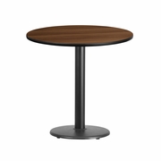 30'' ROUND WALNUT LAMINATE TABLE TOP WITH 18'' ROUND TABLE HEIGHT BASE: <font color=green>FREE SHIPPING!</font> 30'' ROUND WALNUT LAMINATE TABLE TOP WITH 18'' ROUND TABLE HEIGHT BASE: <font color=green>FREE SHIPPING!</font>