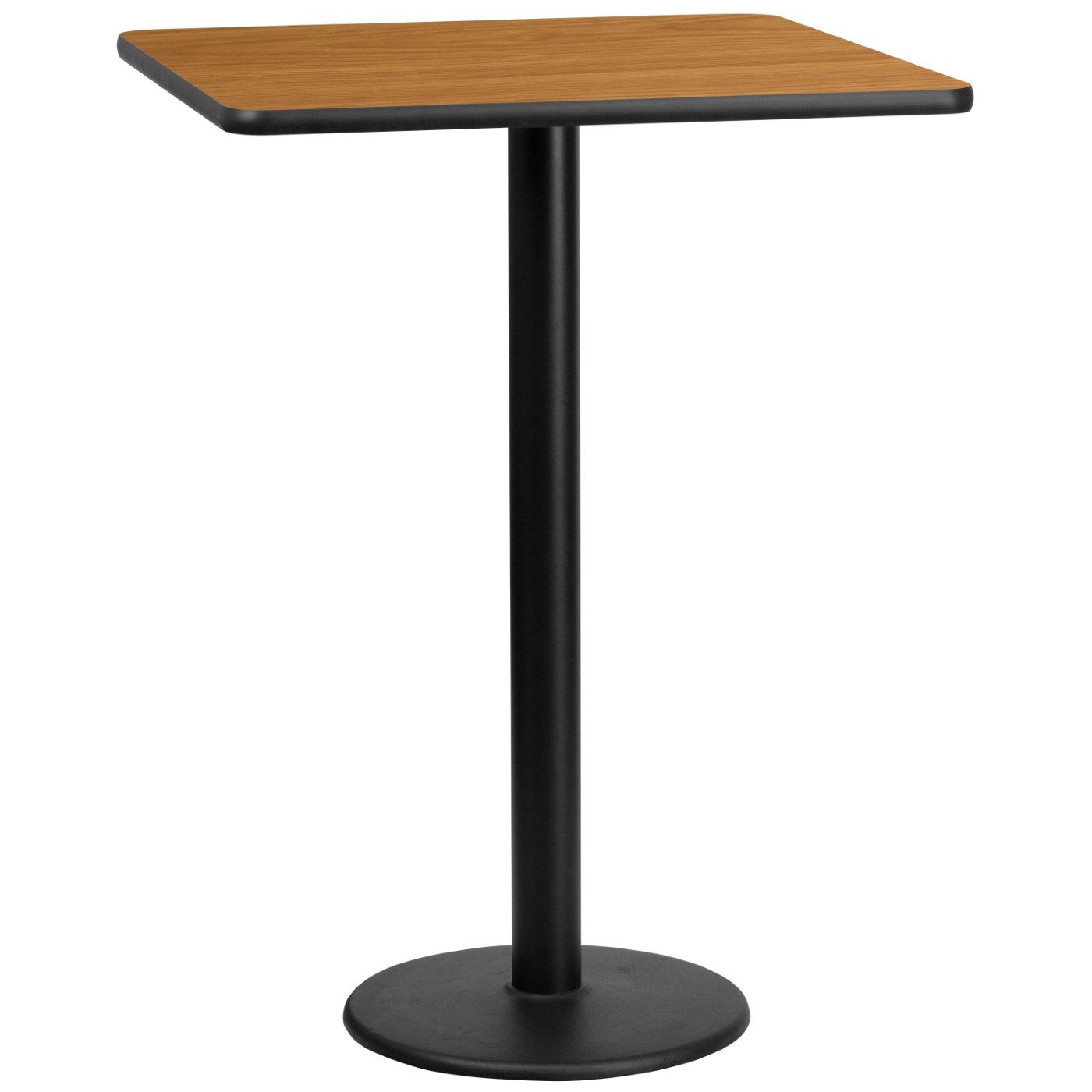 30'' SQUARE NATURAL LAMINATE TABLE TOP WITH 18'' ROUND BAR HEIGHT TABLE BASE: <font color=green>FREE SHIPPING!</font> 30'' SQUARE NATURAL LAMINATE TABLE TOP WITH 18'' ROUND BAR HEIGHT TABLE BASE: <font color=green>FREE SHIPPING!</font>