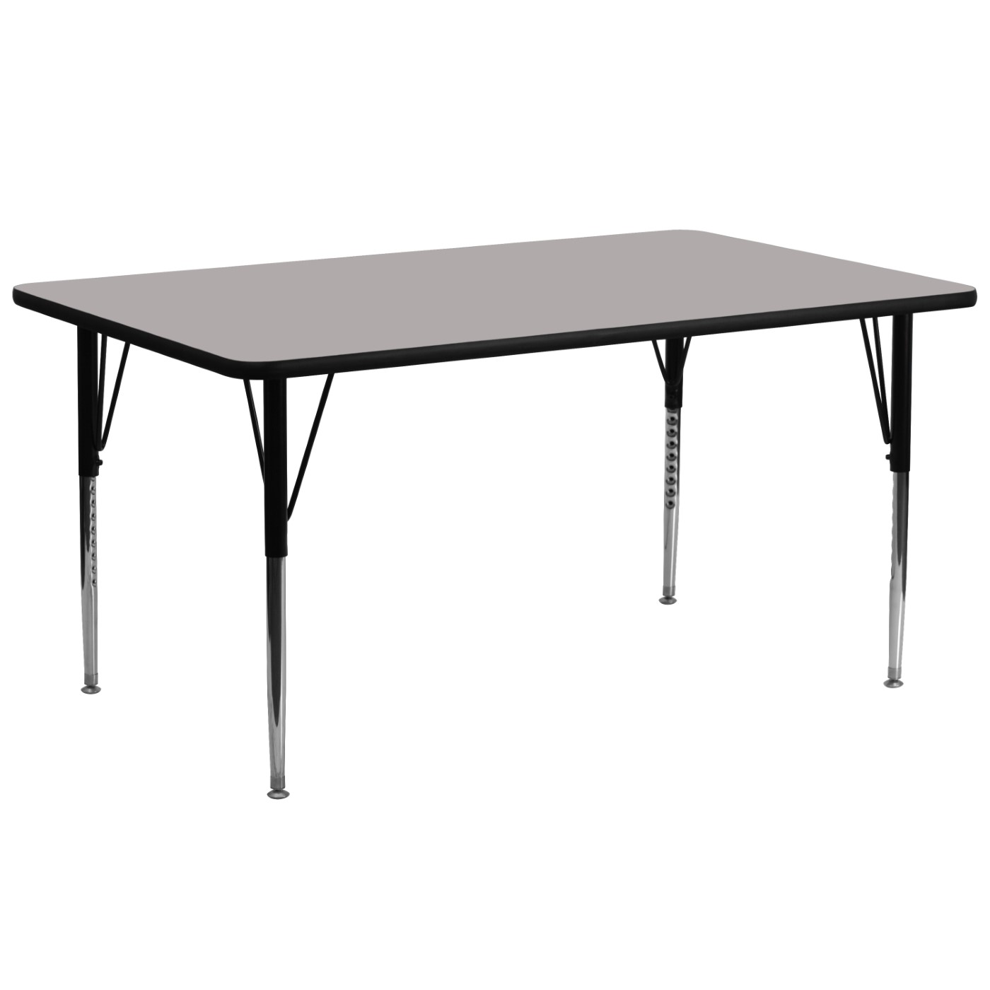 30''W X 72''L RECTANGULAR GREY HP LAMINATE ACTIVITY TABLE - STANDARD HEIGHT ADJUSTABLE LEGS <font color=green>FREE SHIPPING!</font> 30''W X 72''L RECTANGULAR GREY HP LAMINATE ACTIVITY TABLE - STANDARD HEIGHT ADJUSTABLE LEGS <font color=green>FREE SHIPPING!</font>