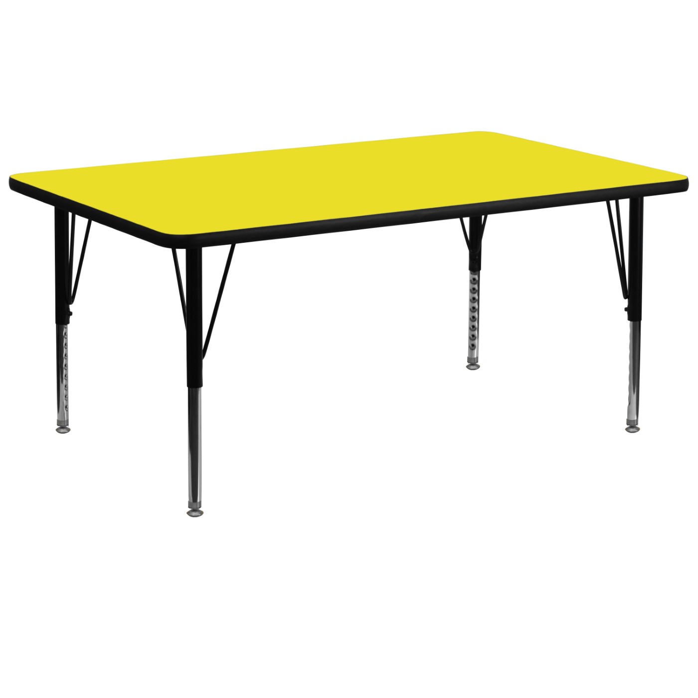 30''W X 72''L RECTANGULAR YELLOW HP LAMINATE ACTIVITY TABLE - HEIGHT ADJUSTABLE SHORT LEGS <font color=green>FREE SHIPPING!</font> 30''W X 72''L RECTANGULAR YELLOW HP LAMINATE ACTIVITY TABLE - HEIGHT ADJUSTABLE SHORT LEGS <font color=green>FREE SHIPPING!</font>