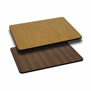 30'' X 42'' RECTANGULAR TABLE TOP WITH NATURAL OR WALNUT REVERSIBLE LAMINATE TOP <font color=green>FREE SHIPPING!</font>