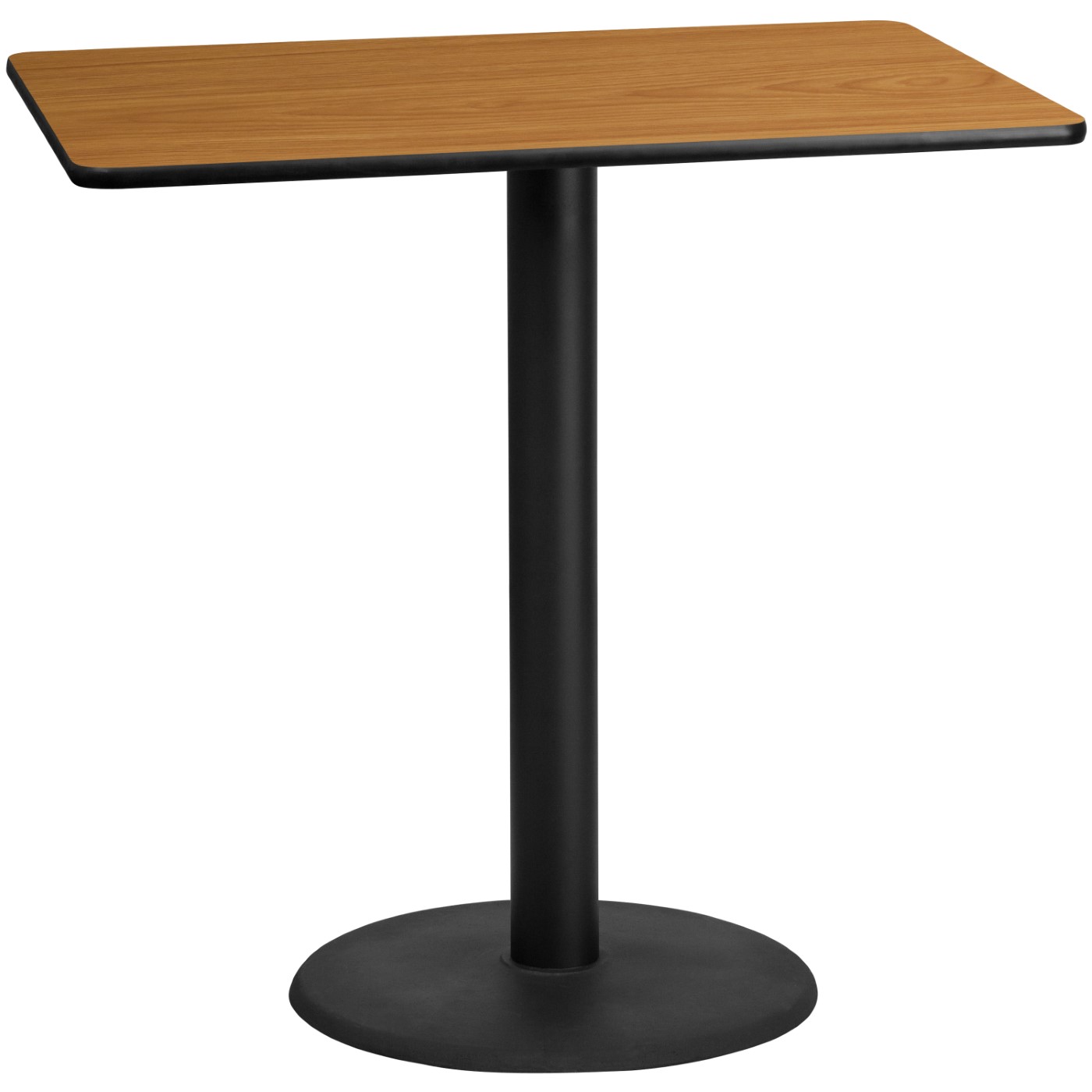30'' X 48'' RECTANGULAR NATURAL LAMINATE TABLE TOP WITH 24'' ROUND BAR HEIGHT TABLE BASE: <font color=green>FREE SHIPPING!</font> 30'' X 48'' RECTANGULAR NATURAL LAMINATE TABLE TOP WITH 24'' ROUND BAR HEIGHT TABLE BASE: <font color=green>FREE SHIPPING!</font>