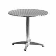 31.5'' ROUND ALUMINUM INDOOR-OUTDOOR TABLE WITH BASE <font color=green>FREE SHIPPING!</font> 31.5'' ROUND ALUMINUM INDOOR-OUTDOOR TABLE WITH BASE <font color=green>FREE SHIPPING!</font>