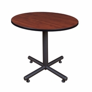 36 IN. ROUND X-BASE BREAKROOM TABLE- CHERRY <FONT COLOR=GREEN>-FREE SHIPPING-</FONT>