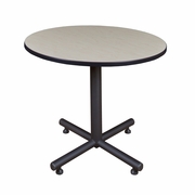 36 IN. ROUND X-BASE BREAKROOM TABLE- MAPLE <FONT COLOR=GREEN>-FREE SHIPPING-</FONT>