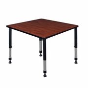 36 IN. SQUARE HEIGHT ADJUSTABLE CLASSROOM ACTIVITY TABLE- CHERRY <FONT COLOR=GREEN>-FREE SHIPPING-</FONT>