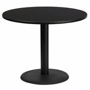 36'' ROUND BLACK LAMINATE TABLE TOP WITH 24'' ROUND TABLE HEIGHT BASE <font color=green>FREE SHIPPING!</font> 36'' ROUND BLACK LAMINATE TABLE TOP WITH 24'' ROUND TABLE HEIGHT BASE <font color=green>FREE SHIPPING!</font>