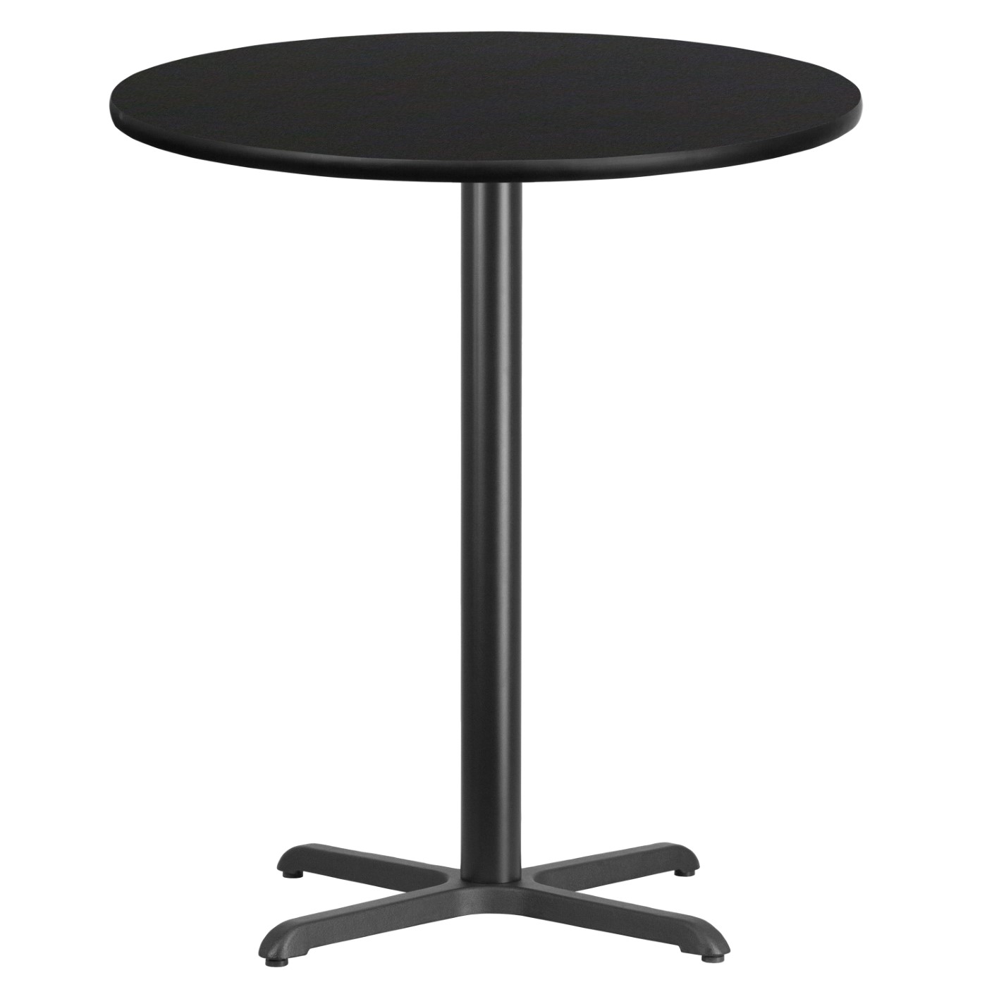 36'' ROUND BLACK LAMINATE TABLE TOP WITH 30'' X 30'' BAR HEIGHT TABLE BASE: <font color=green>FREE SHIPPING!</font> 36'' ROUND BLACK LAMINATE TABLE TOP WITH 30'' X 30'' BAR HEIGHT TABLE BASE: <font color=green>FREE SHIPPING!</font>