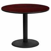 36'' ROUND MAHOGANY LAMINATE TABLE TOP WITH 24'' ROUND TABLE HEIGHT BASE <font color=green>FREE SHIPPING!</font> 36'' ROUND MAHOGANY LAMINATE TABLE TOP WITH 24'' ROUND TABLE HEIGHT BASE <font color=green>FREE SHIPPING!</font>