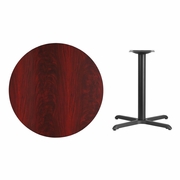36'' ROUND MAHOGANY LAMINATE TABLE TOP WITH 30'' X 30'' TABLE HEIGHT BASE <font color=green>FREE SHIPPING!</font> 36'' ROUND MAHOGANY LAMINATE TABLE TOP WITH 30'' X 30'' TABLE HEIGHT BASE <font color=green>FREE SHIPPING!</font>