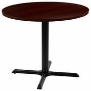 36" ROUND MULTI-PURPOSE CONFERENCE TABLE IN MAHOGANY <font color=green>FREE SHIPPING!</font>
