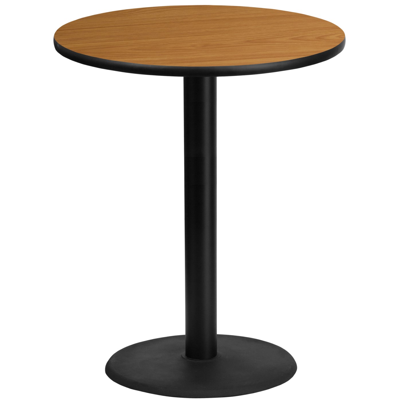 36'' ROUND NATURAL LAMINATE TABLE TOP WITH 24'' ROUND BAR HEIGHT TABLE BASE: <font color=green>FREE SHIPPING!</font> 36'' ROUND NATURAL LAMINATE TABLE TOP WITH 24'' ROUND BAR HEIGHT TABLE BASE: <font color=green>FREE SHIPPING!</font>